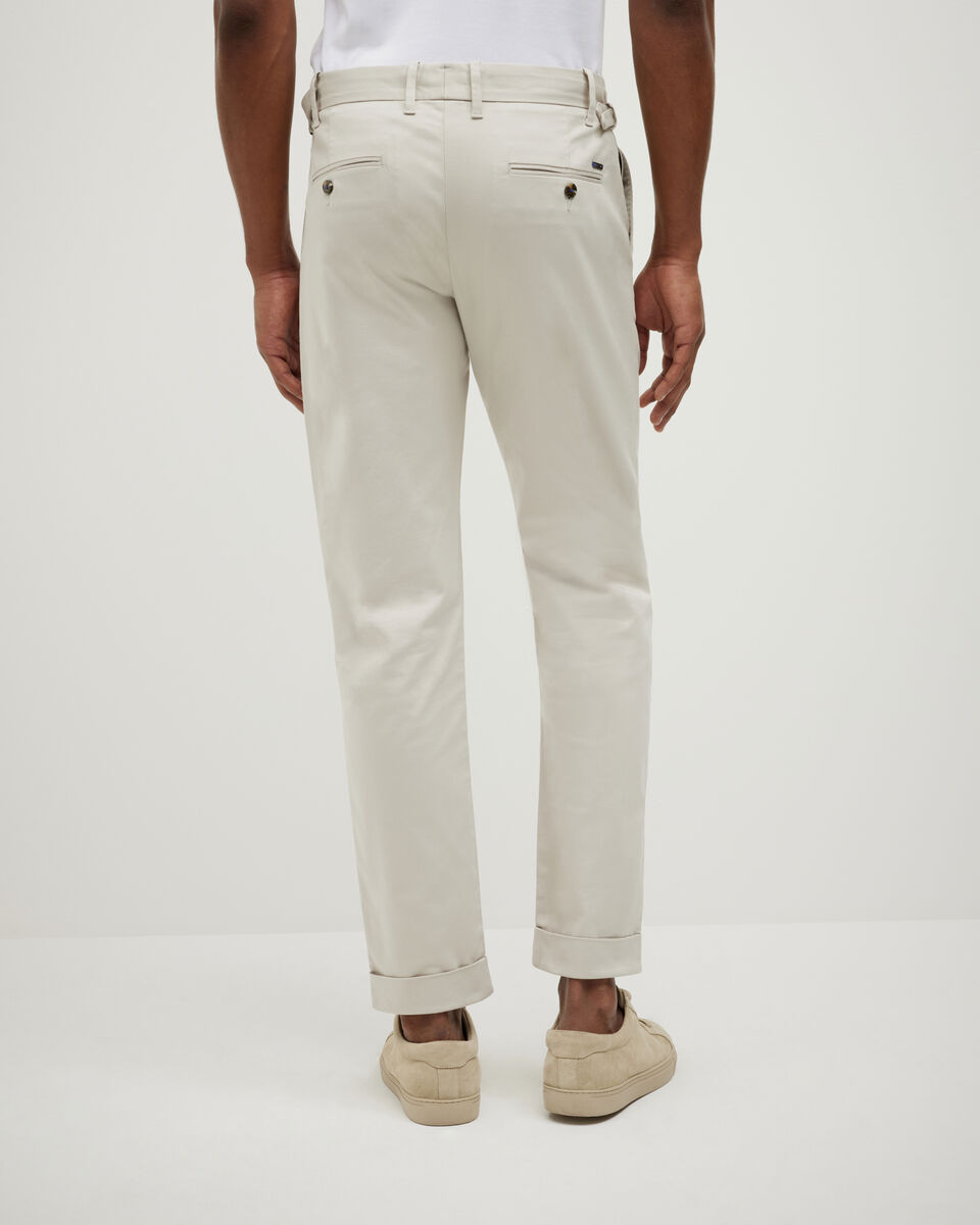 Pleated Chino, Bone, hi-res